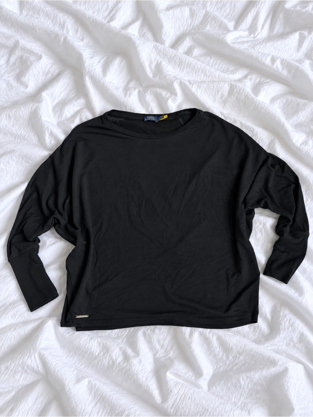 Ralph Lauren Black Long Sleeve Crewneck Tee